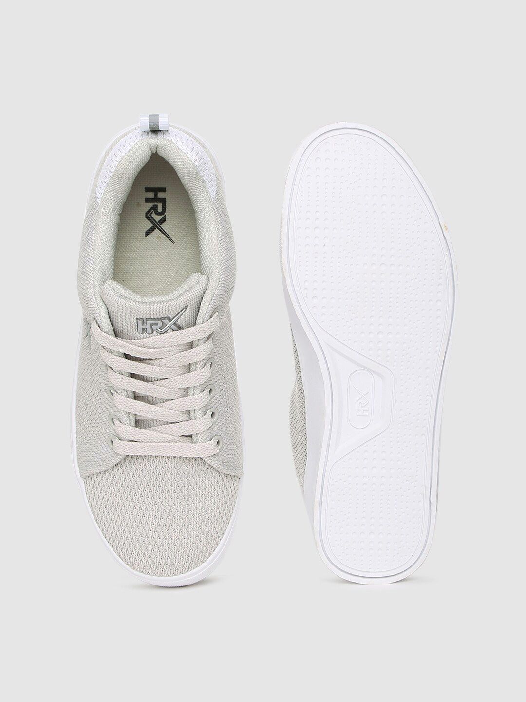 HRX by Hrithik Roshan Women Grey Solid Fly Sneakers (Image - 3)