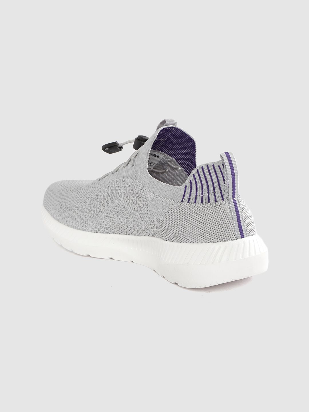 HRX by Hrithik Roshan Women Grey Woven Design Marble Knit Running Shoes (Image - 1)