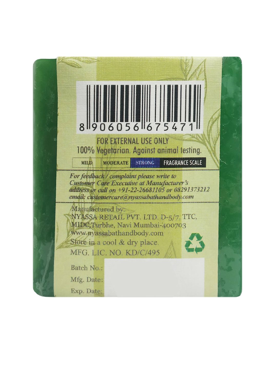 Nyassa Clarifying Tea Tree Handmade Soap 75gm (Image - 1)