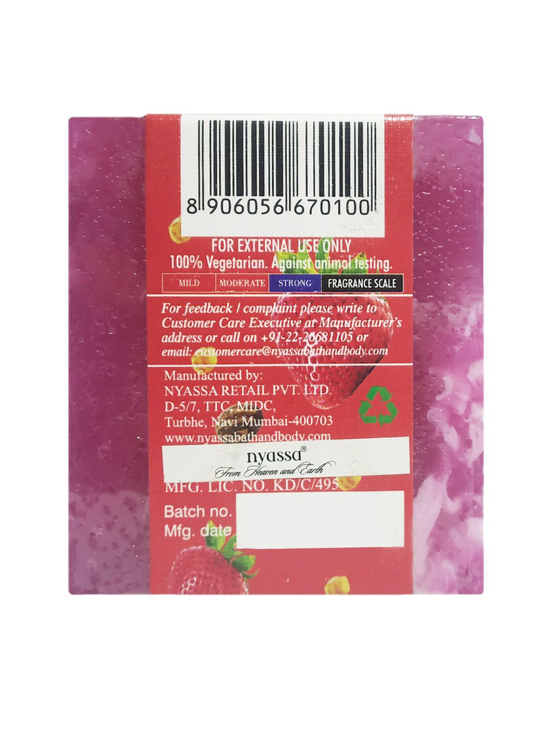 Nyassa Berry Berry Handmade Soap 75gm (Image - 1)
