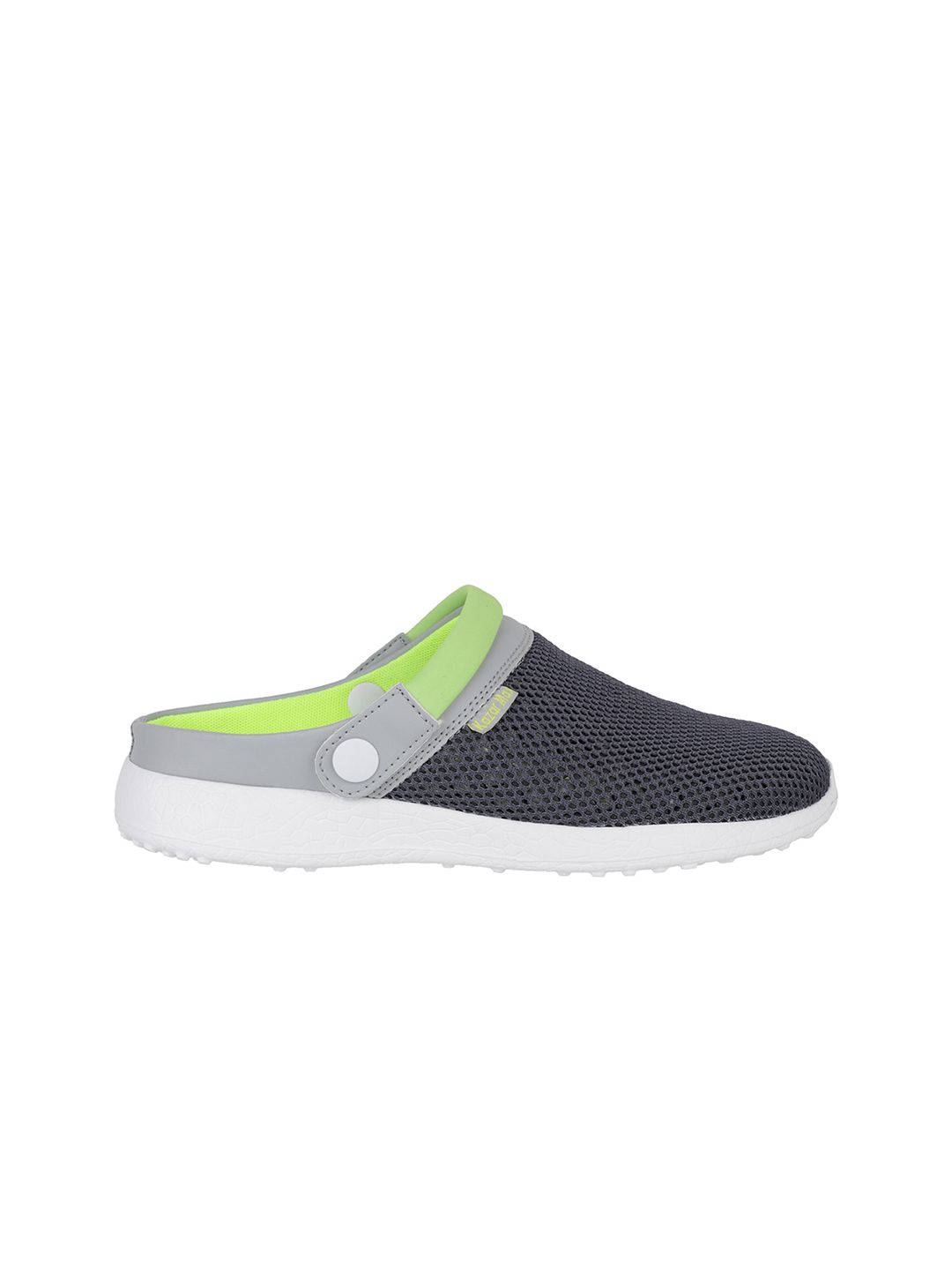 KazarMax Men Grey Solid Clogs (Image - 2)