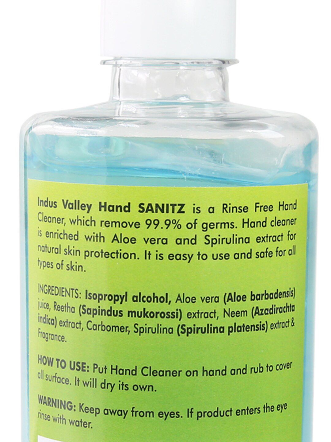 Indus valley Instant Hand Cleaner Sanitizer with Aqua Freshness 500ml (Image - 3)