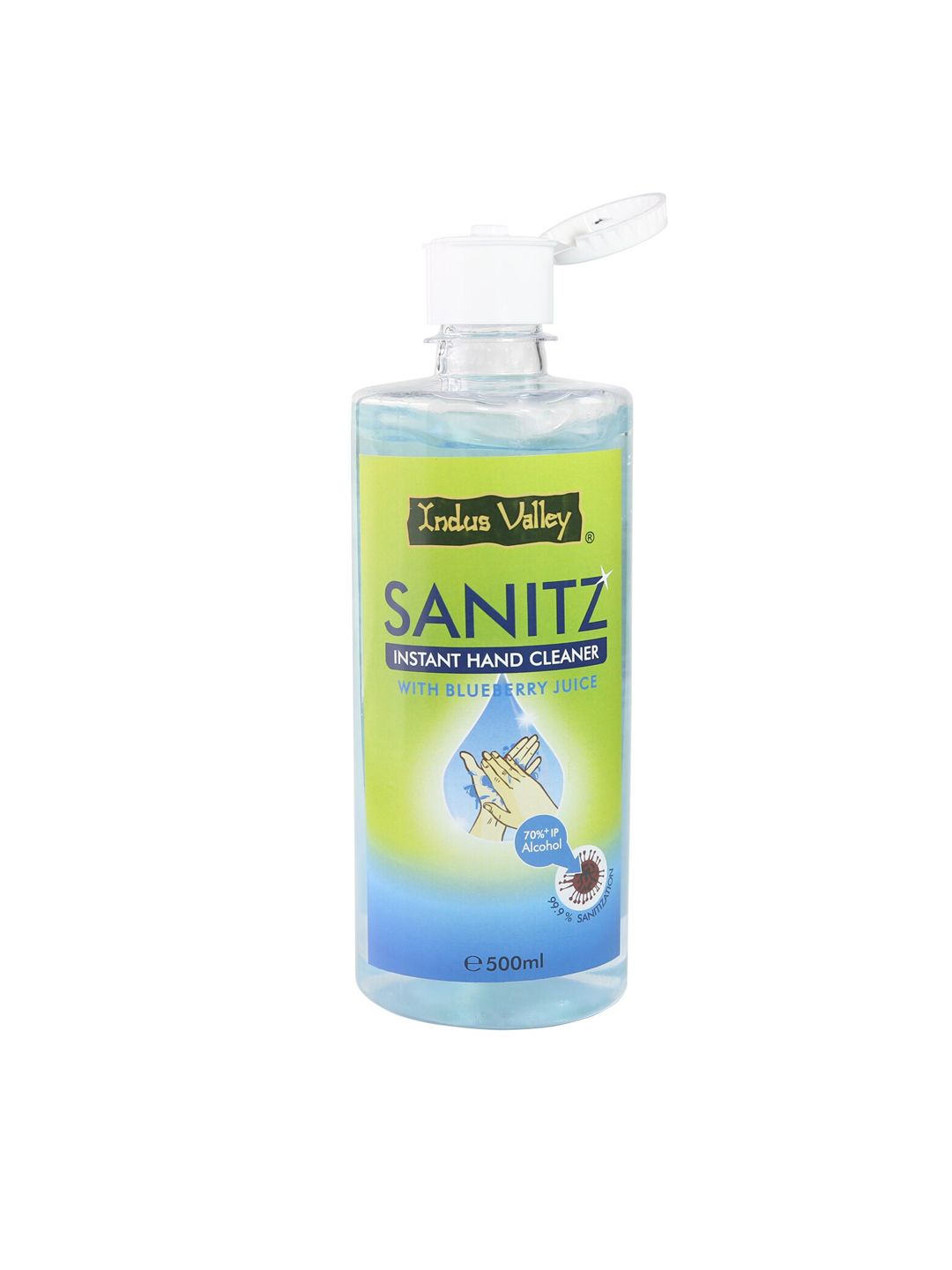 Indus valley instant hand cleaner sanitizer with blueberry juice-500ml (Image - 2)