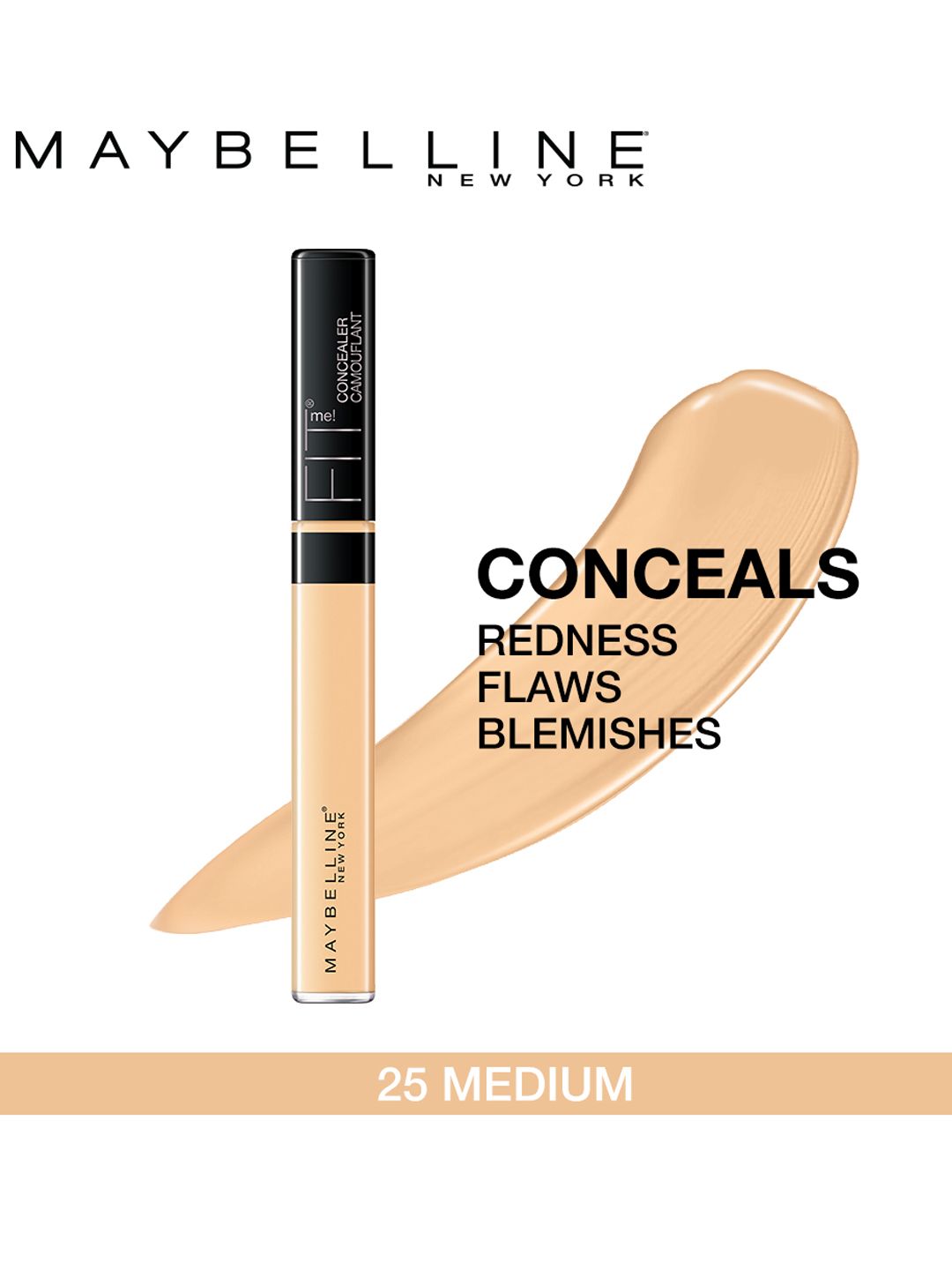 Maybelline New York Fit Me Concealer - Medium 25 6.8 ml (Image - 1)