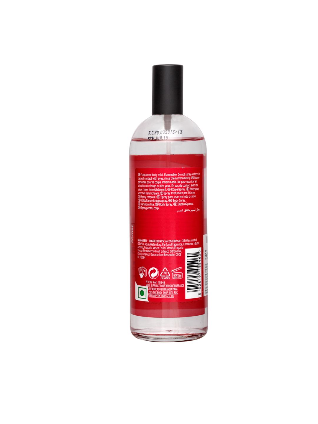 THE BODY SHOP Women Strawberry Body Mist 100ml (Image - 1)