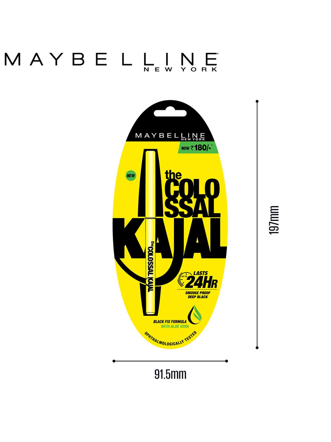 Maybelline New York Colossal Kajal - Black 0.35g (Image - 1)