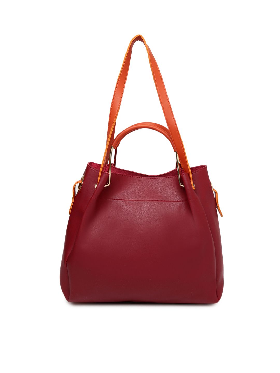 DressBerry Maroon Solid Shoulder Bag (Image - 2)