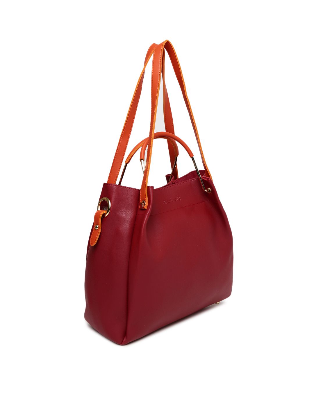 DressBerry Maroon Solid Shoulder Bag (Image - 1)