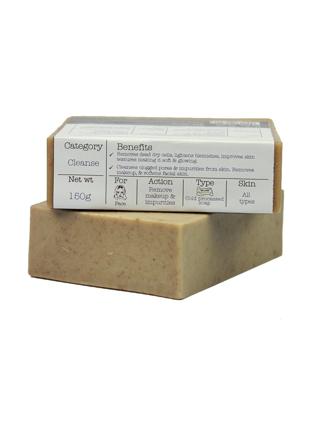 Soulflower Sustainable Unisex Pack of 2 Papaya Cucumber Soaps (Image - 2)