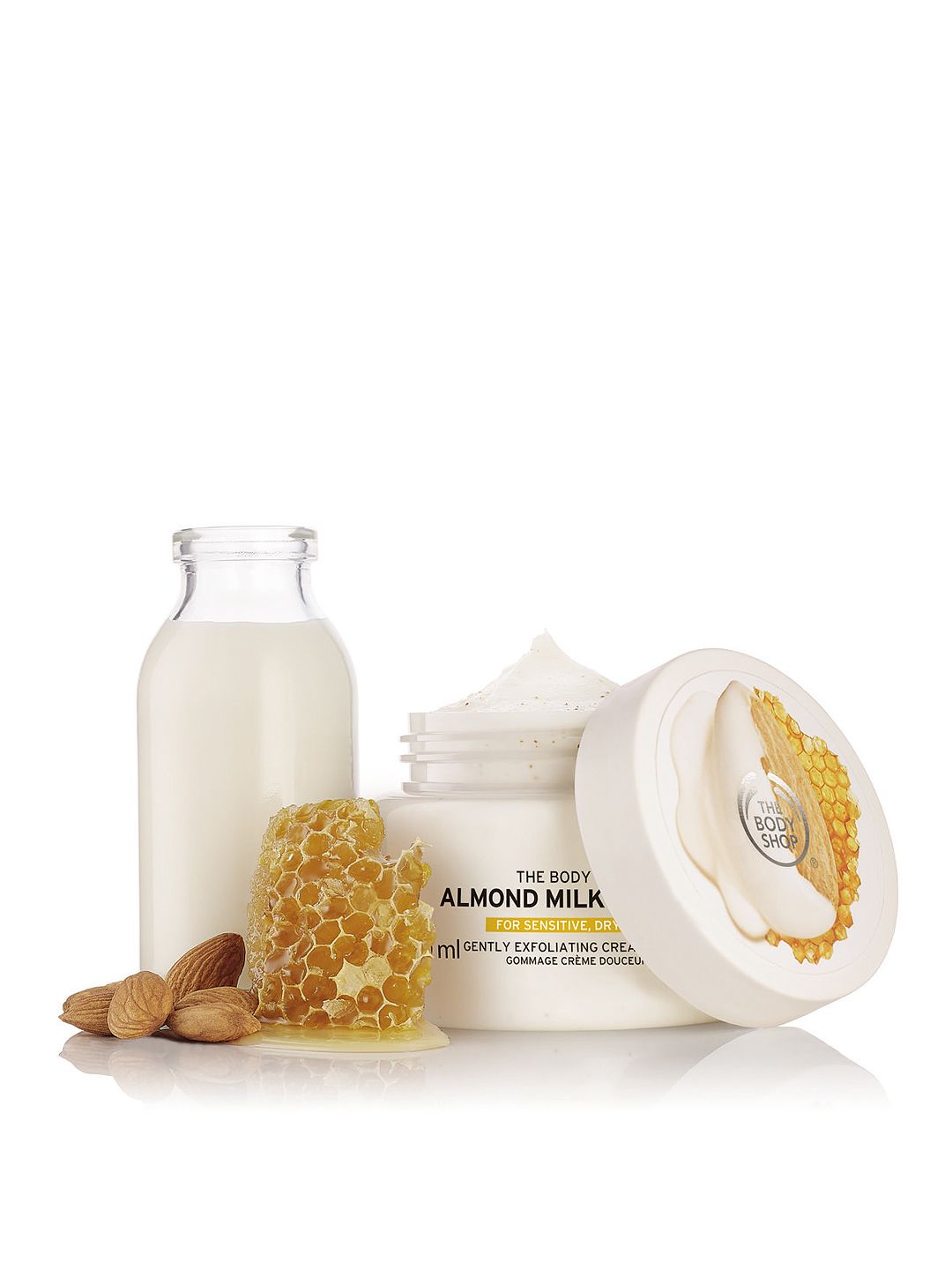 The Body Shop Almond Milk & Honey Gently Exfoliating Cream Scrub 250ml (Image - 2)