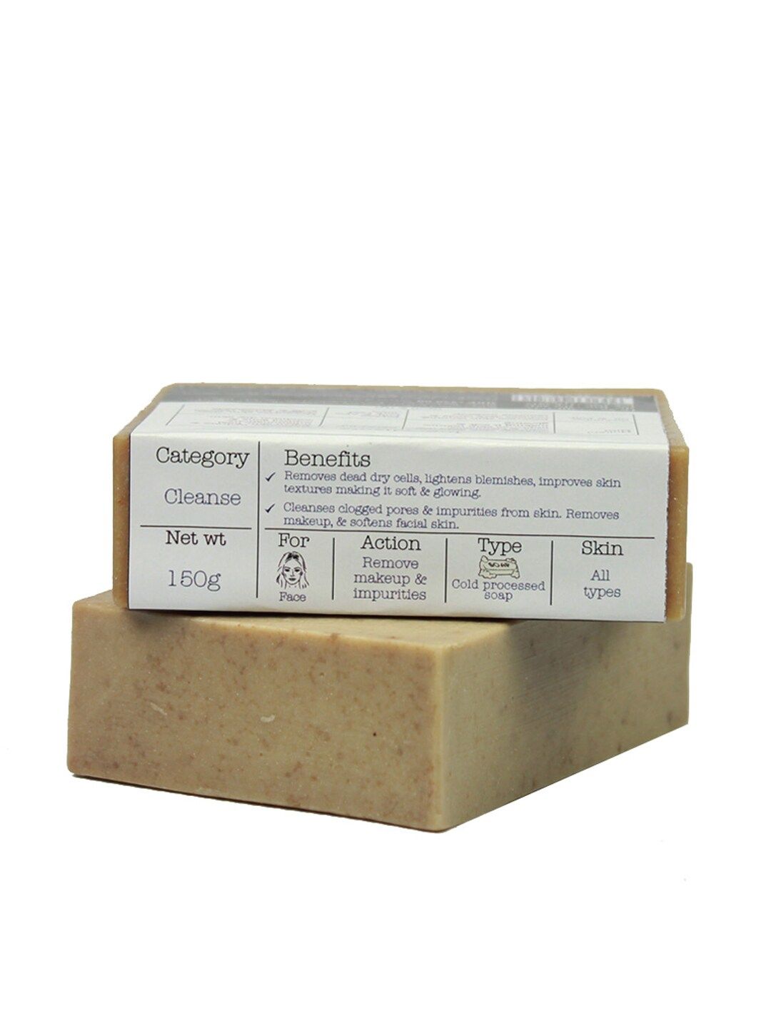 Soulflower Sustainable Papaya Cucumber Unisex Soap (Image - 2)