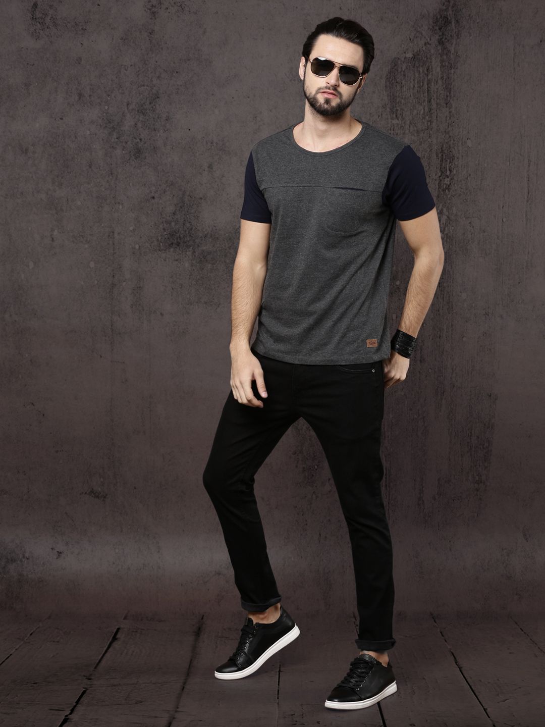 Roadster Time Travlr Men Black Skinny Fit Mid-Rise Clean Look Stretchable Jeans (Image - 3)
