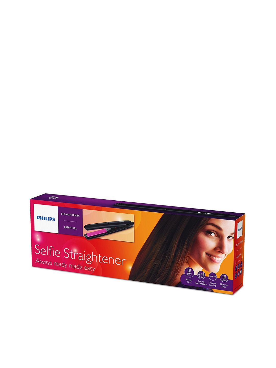 Philips Women Kerashine SilkPro Care Hair Straightener HP8302\u002F06 Black (Image - 3)