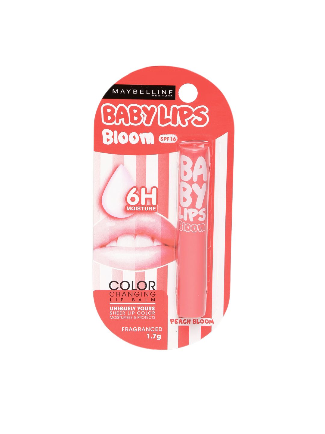 Maybelline Lip Smooth Color Changing Peach Bloom Lip Balm 1.7g (Image - 1)