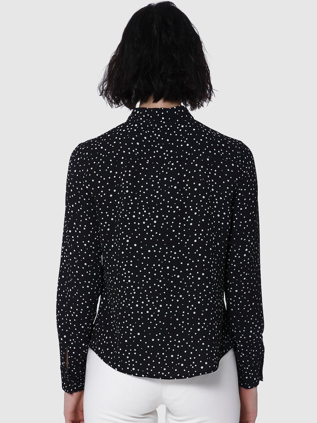 Vero Moda Women Black Regular Fit Printed Casual Shirt (Image - 3)