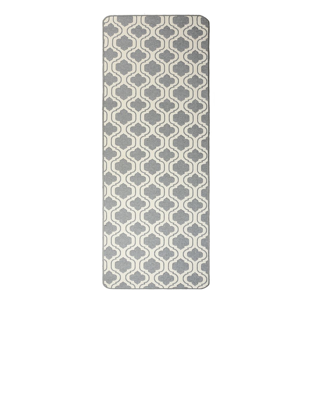 Saral Home Grey & White Ethnic Runner (Image - 1)