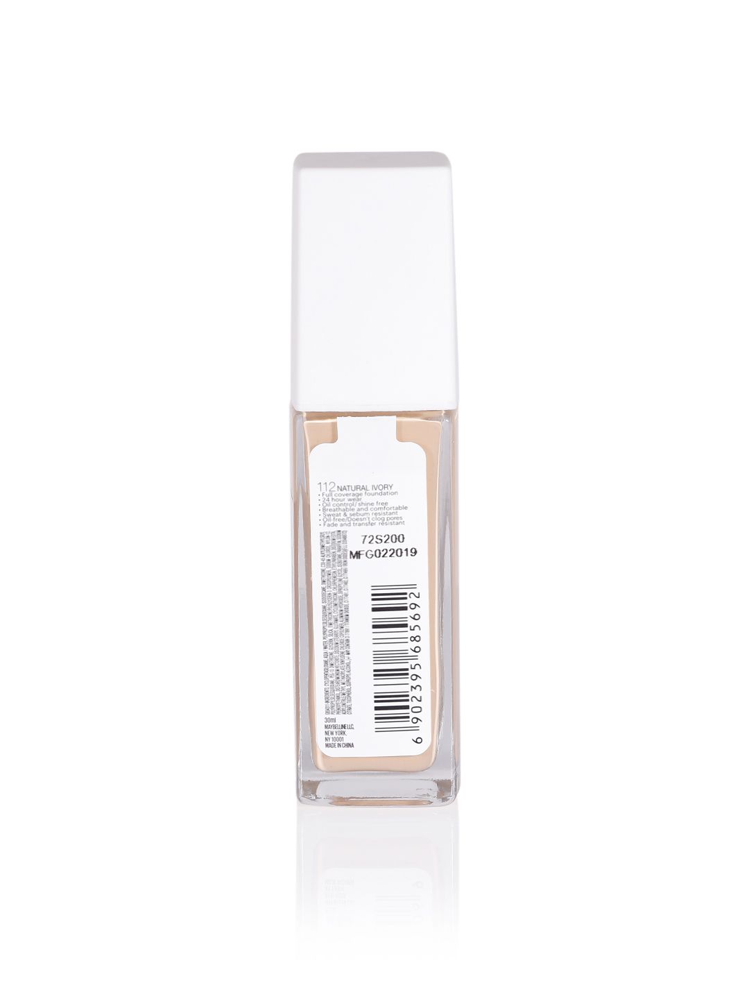 Maybelline New York Super Stay 24H Full Coverage Foundation - Natural Ivory 112 30ml (Image - 2)