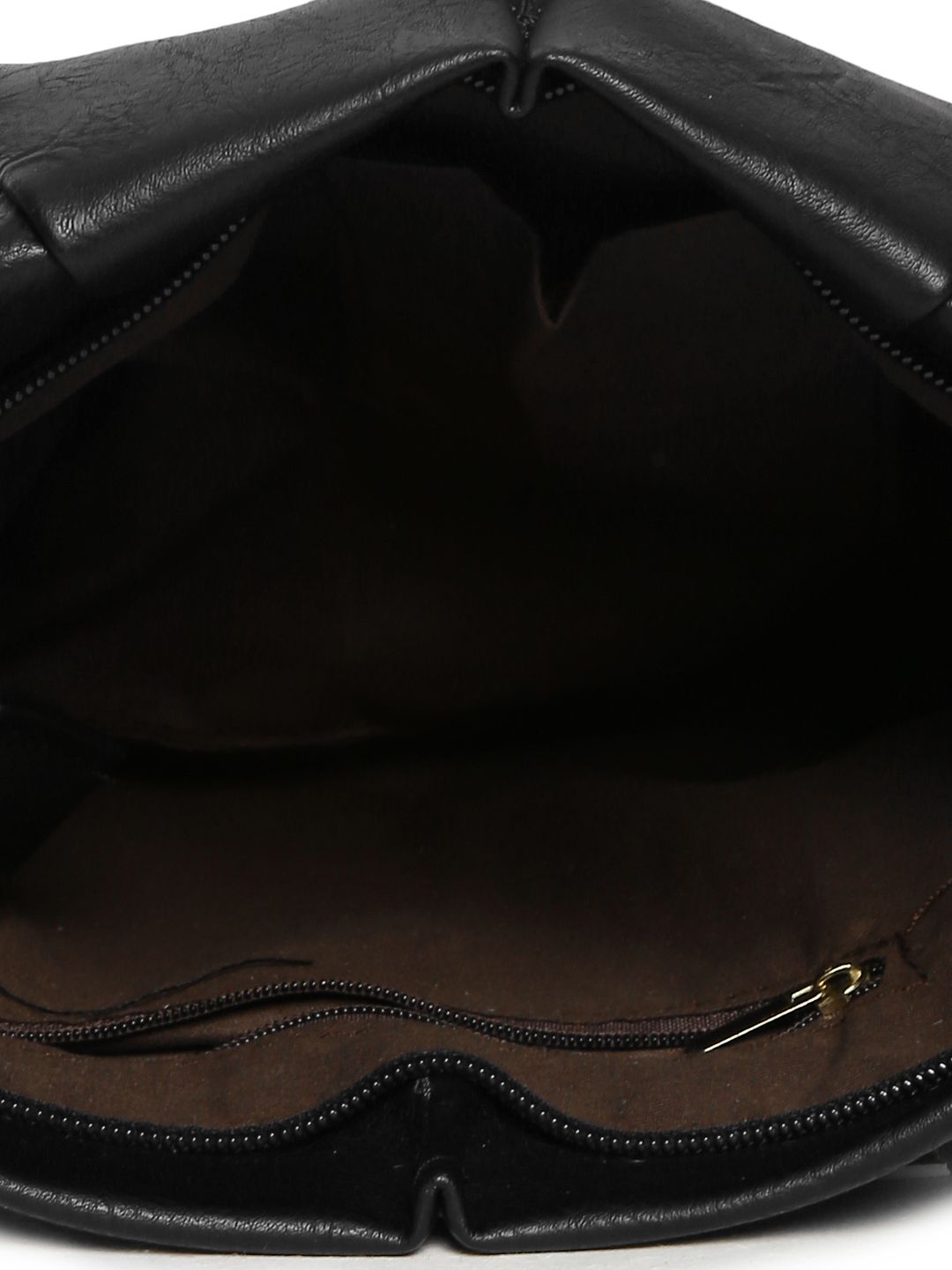 Lino Perros Black Solid Sling Bag (Image - 3)