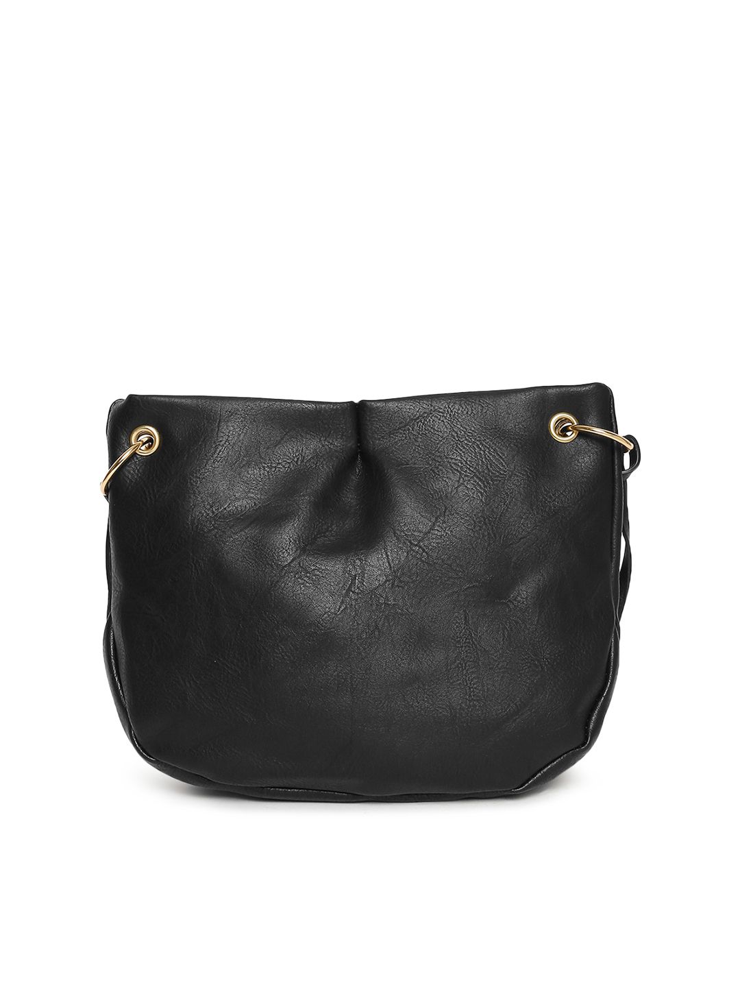 Lino Perros Black Solid Sling Bag (Image - 2)