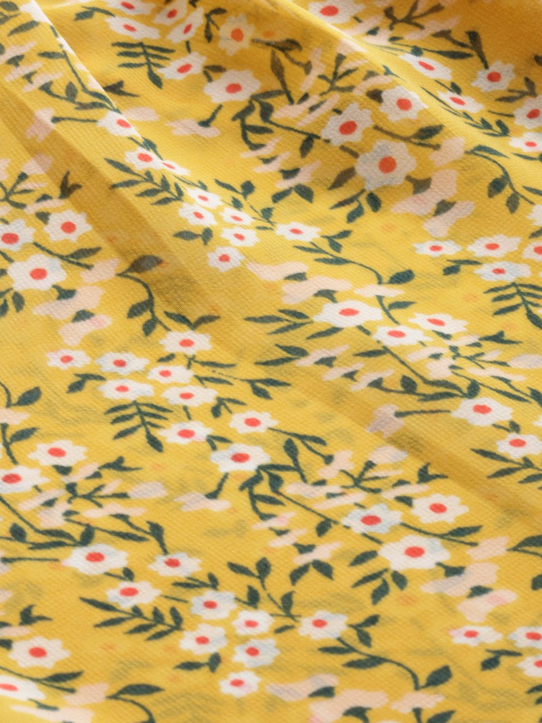 DressBerry Women Yellow Printed Top (Image - 1)