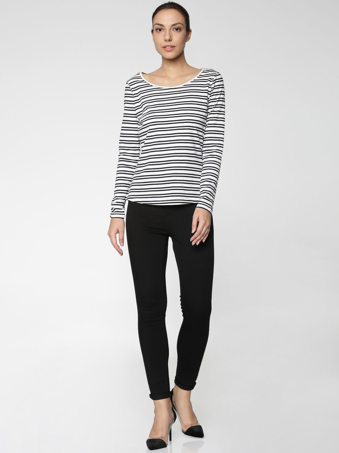 ONLY Women Black Skinny Fit Mid-Rise Clean Look Stretchable Jeans (Image - 3)