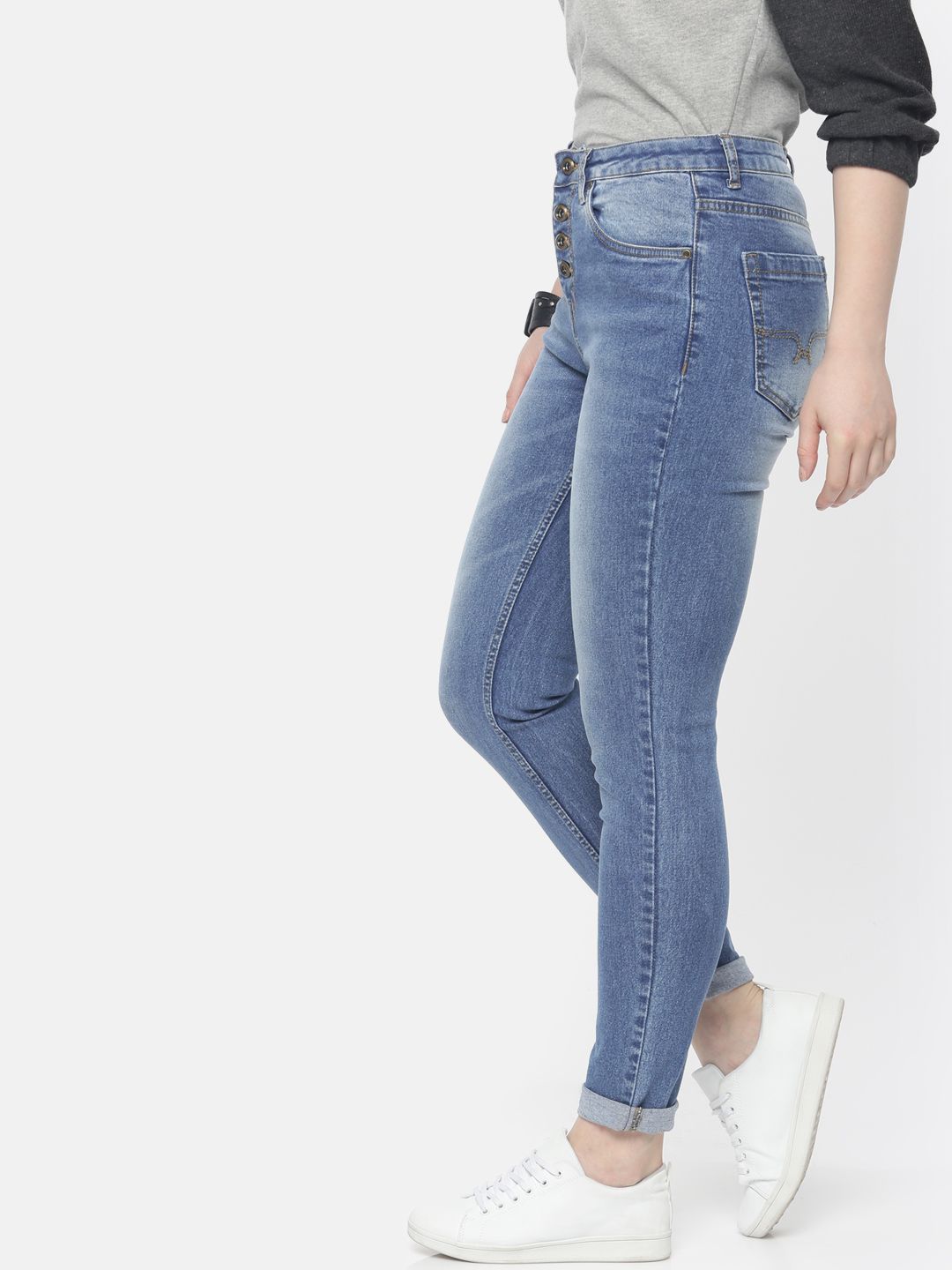 Roadster Women Blue High-Rise Skinny Stretchable Jeans (Image - 1)