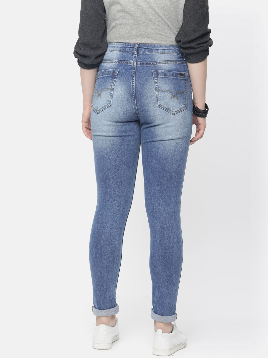 Roadster Women Blue High-Rise Skinny Stretchable Jeans (Image - 2)