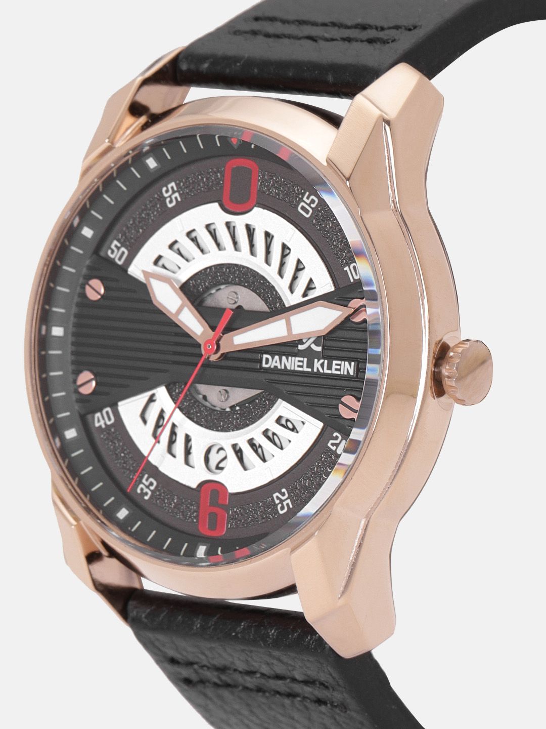 Daniel Klein Premium Men Black & Silver-Toned Analogue Watch 12155-2 (Image - 1)