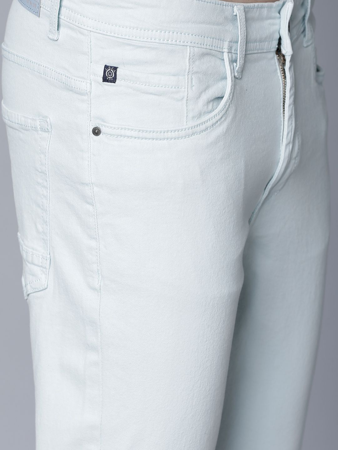 LOCOMOTIVE Men Blue Slim Fit Mid-Rise Clean Look Stretchable Jeans (Image - 3)