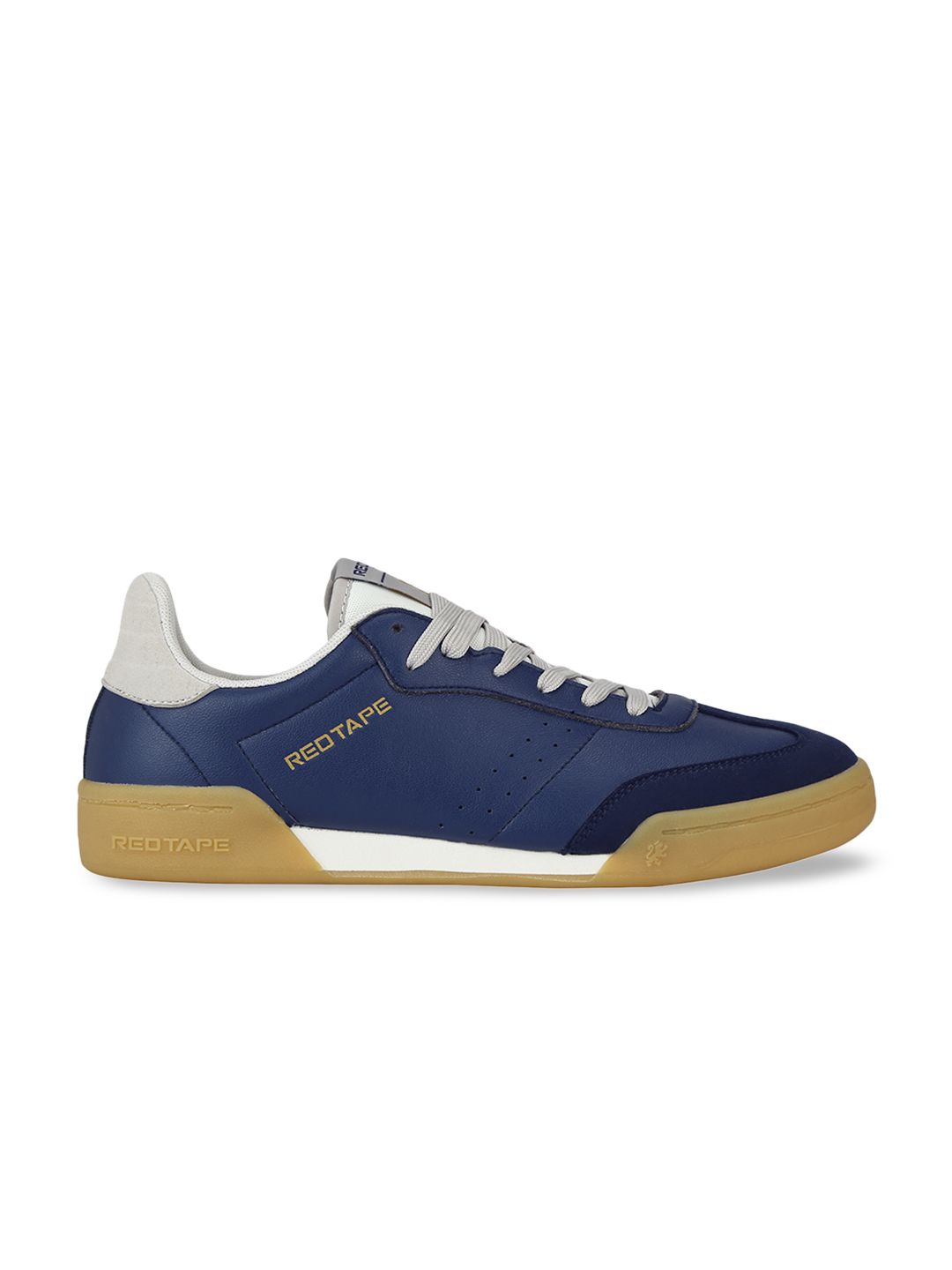 Red Tape Men Navy Blue & White Colourblocked Sneakers (Image - 2)