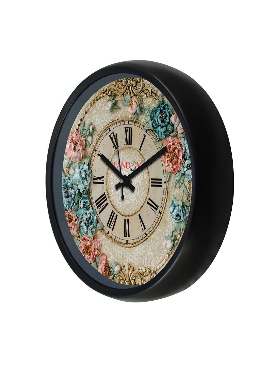 RANDOM Multicoloured Round Textured 30 cm Analogue Wall Clock (Image - 2)