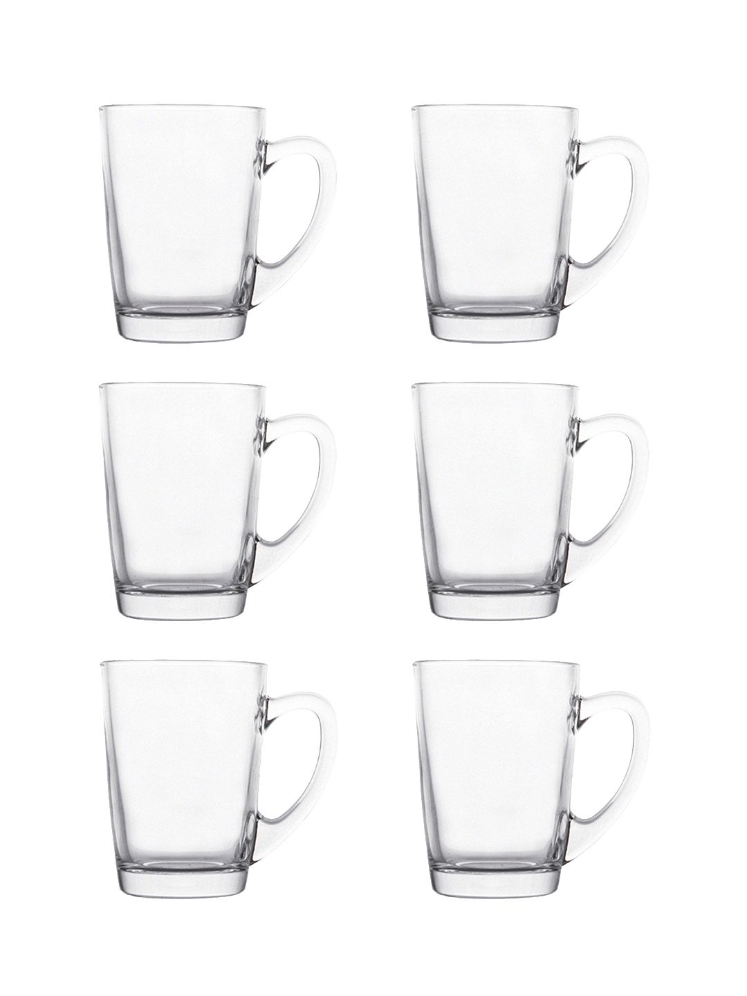 GOODHOMES Transparent 115 ml 6-Pieces Solid Glass Set (Image - 1)