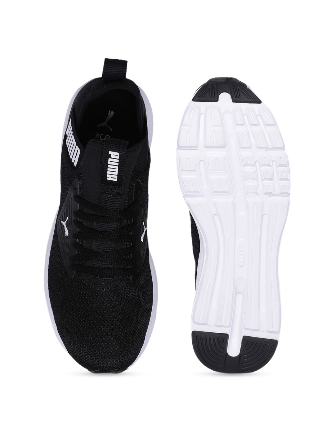 Puma Men Black Enzo Beta Mid Top Running Shoes (Image - 3)