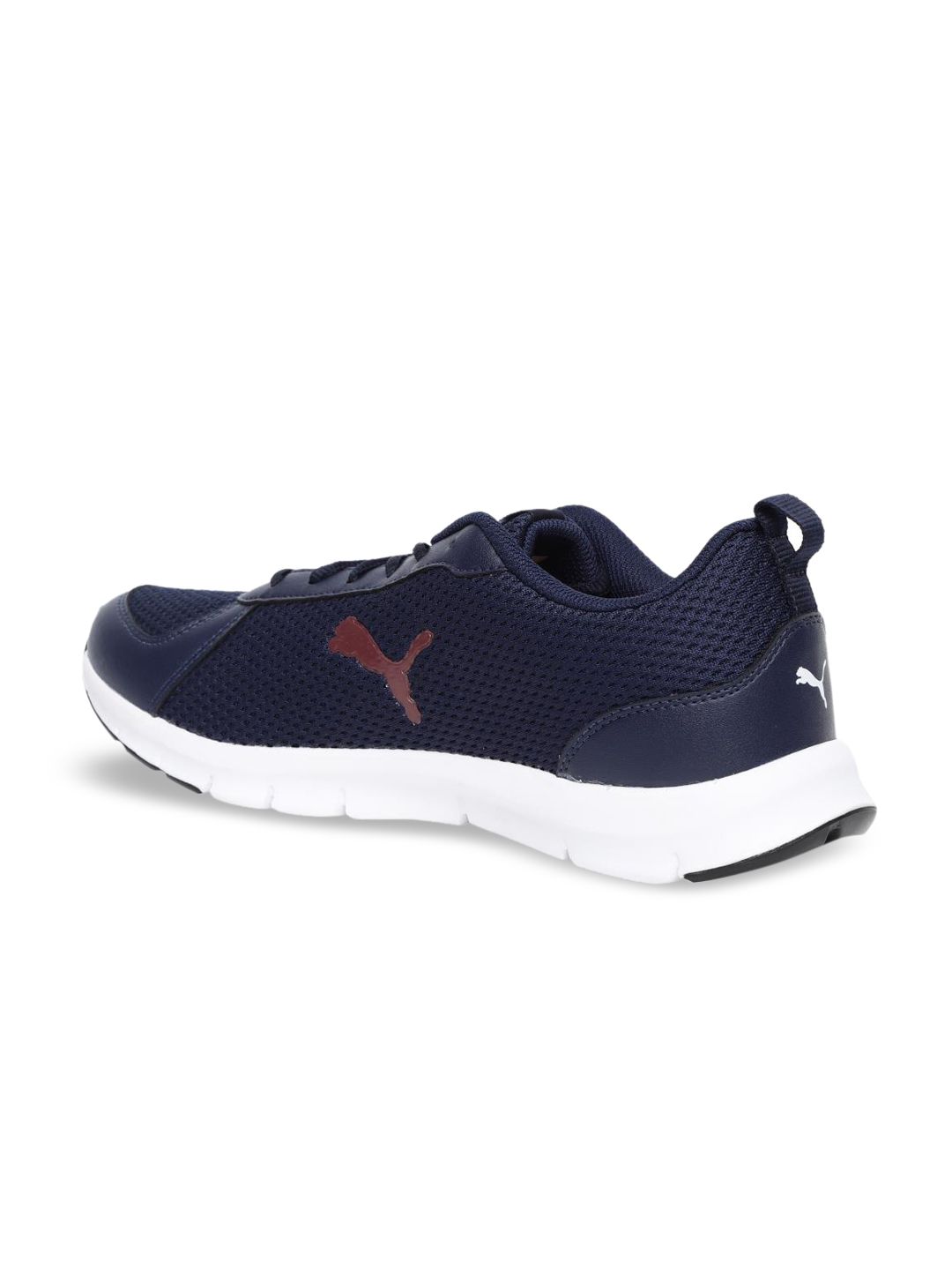 Puma Men Navy Blue Mesh Mid-Top Running Shoes (Image - 1)