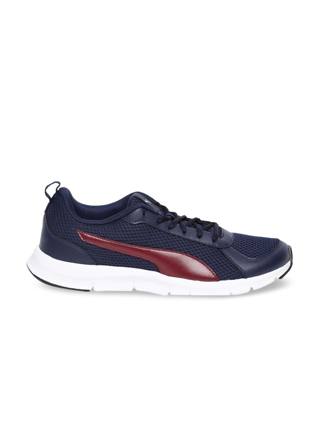 Puma Men Navy Blue Mesh Mid-Top Running Shoes (Image - 2)