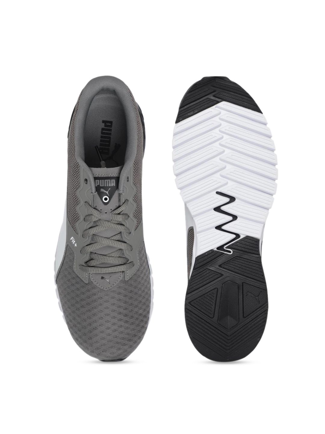 Puma Unisex Grey IGNITE Stride Running Shoes (Image - 3)