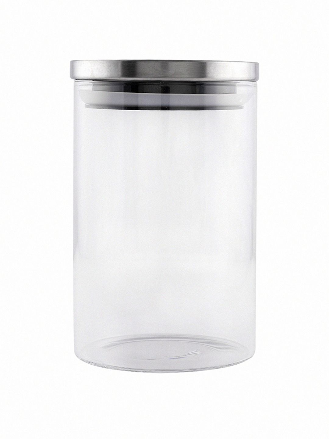 GOODHOMES Set of 2 Transparent Borosilicate Airtight Jars with Metal Lid (Image - 2)