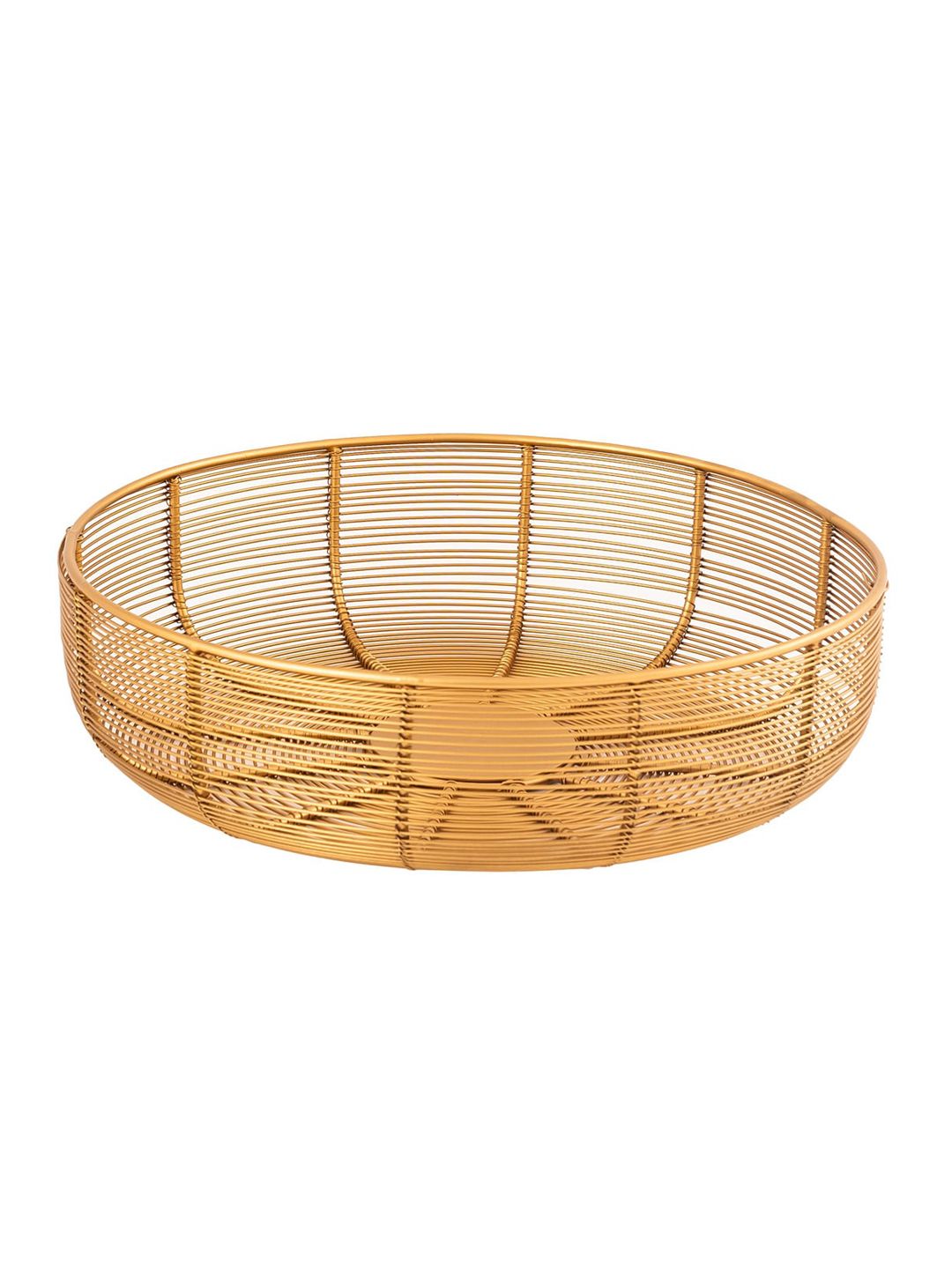 Aapno Rajasthan Gold-Toned Handcrafted Fruit Bowl (Image - 3)
