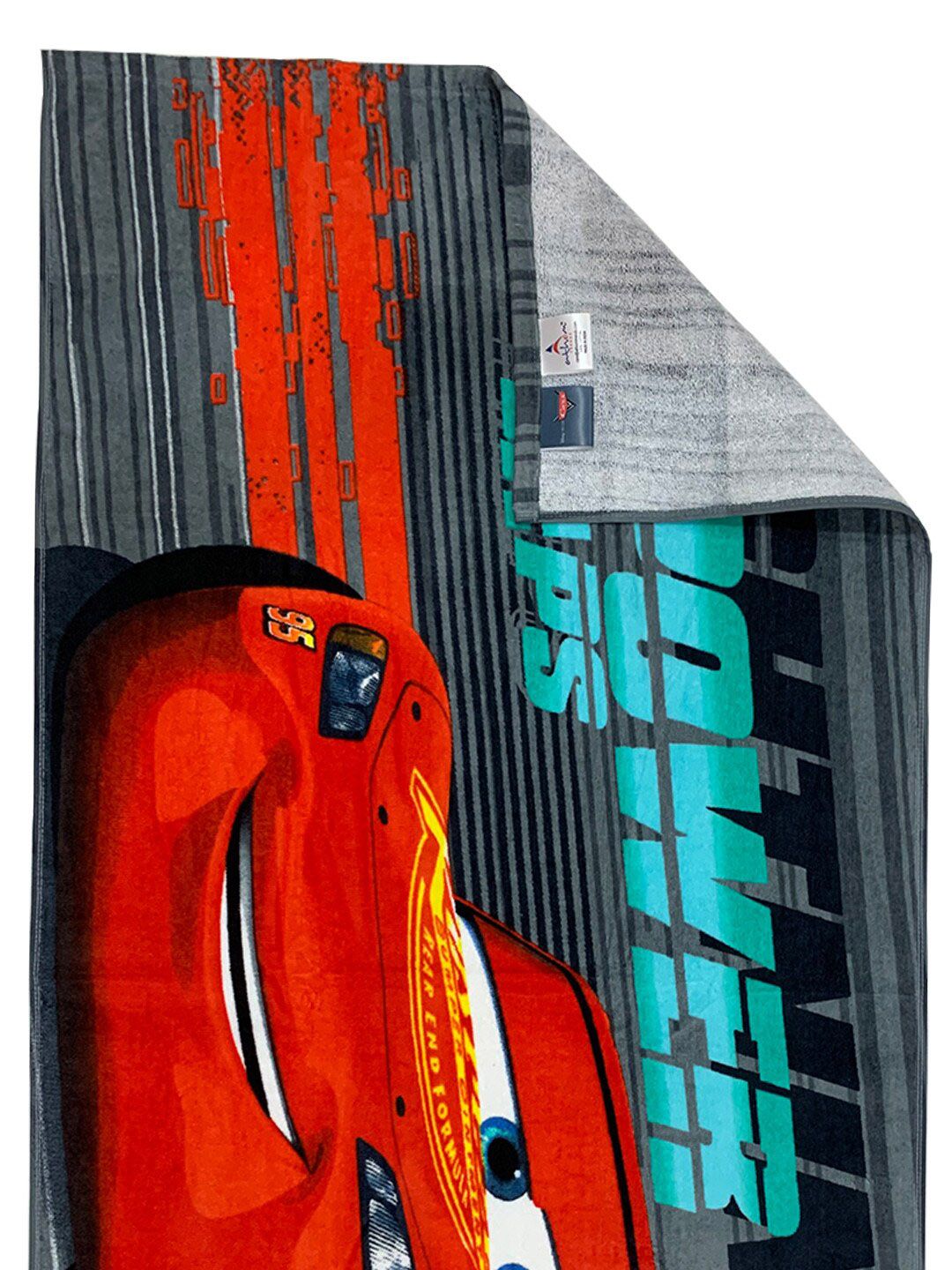 Disney Unisex Kids Blue & Red Printed 350 GSM Athom Trendz Disney Cars Bath Towel (Image - 3)