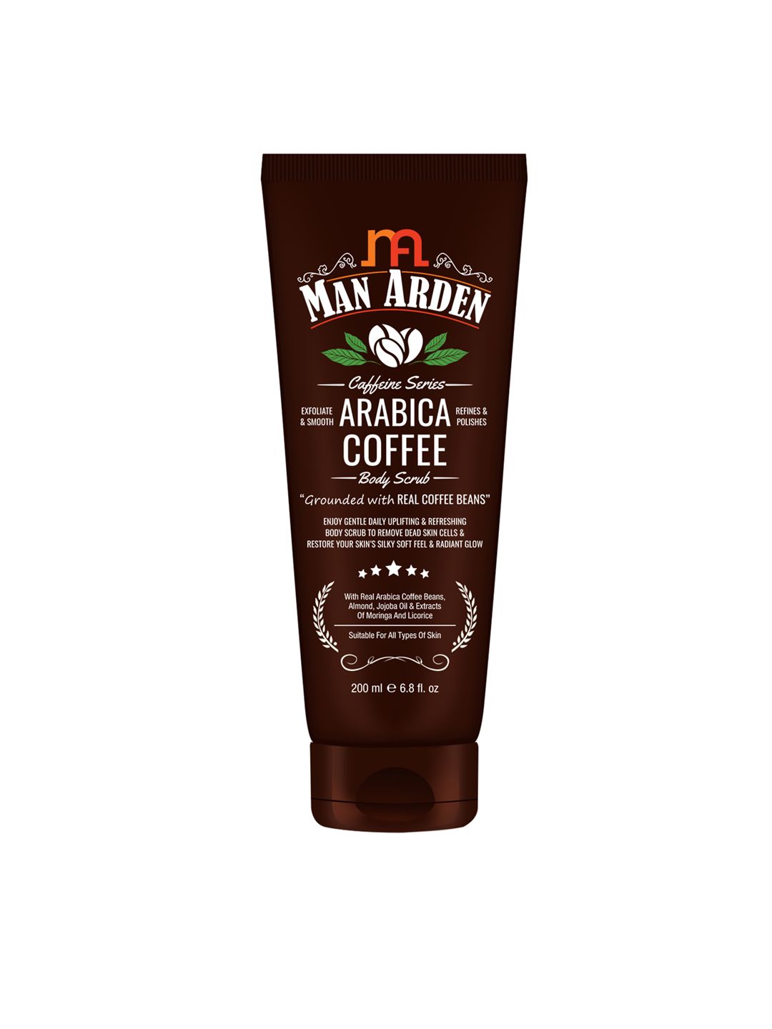 Man Arden Caffeine Series Arabica Coffee Body Scrub - 200ml (Image - 1)