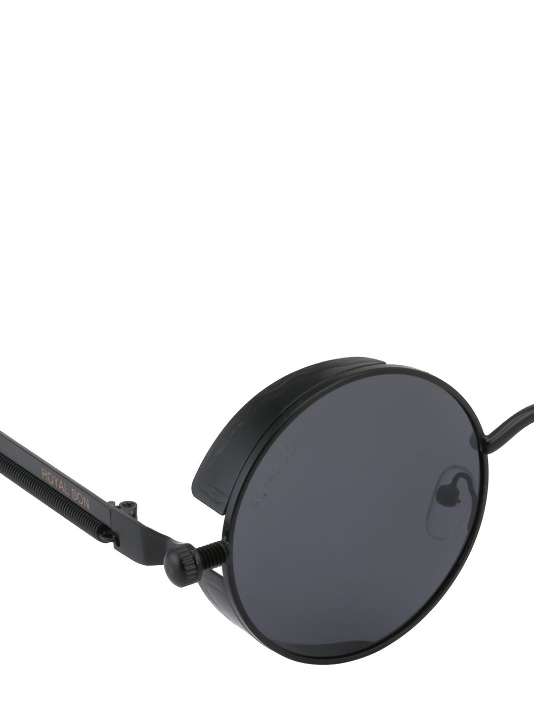 ROYAL SON Unisex Round Polarised & UV Protected Sunglasses CHI0084-C2 (Image - 3)