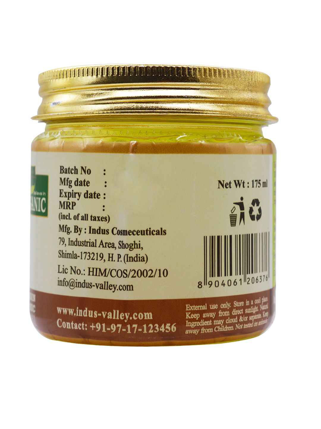 Indus Valley Bio Organic Coconut Oil 175 ml (Image - 2)