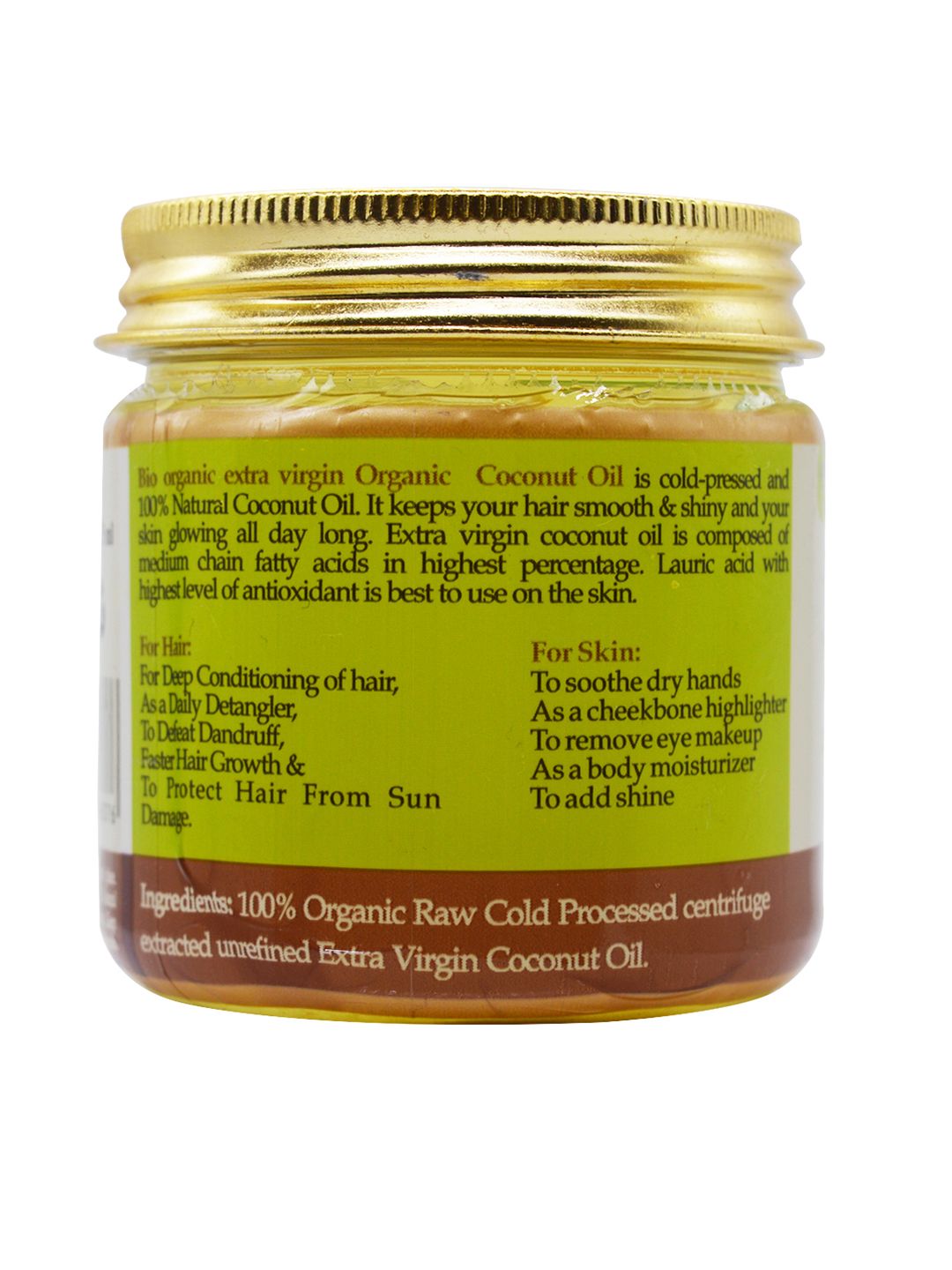 Indus Valley Bio Organic Coconut Oil 175 ml (Image - 1)