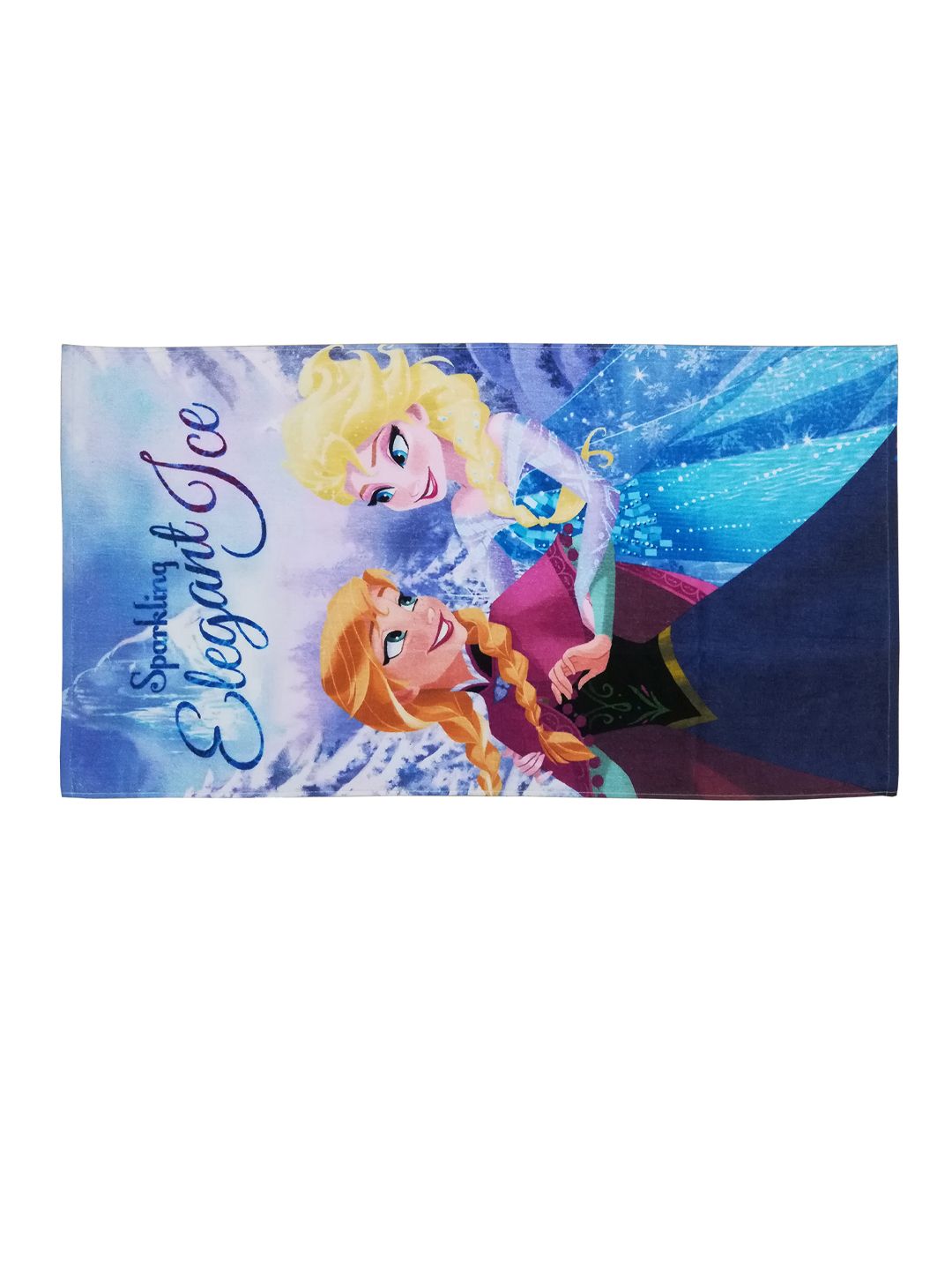 Disney Kids Blue & Orange Frozen Printed 350GSM Bath Towel (Image - 1)