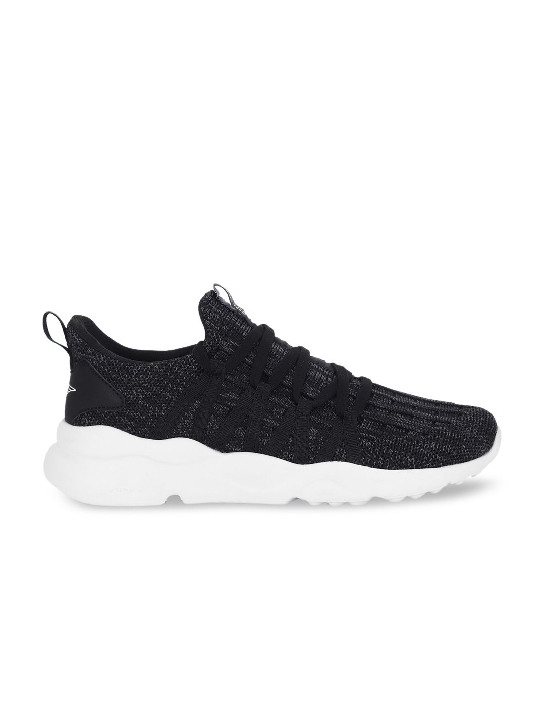 Red Tape Women Black Mesh Mid-Top Walking Shoes (Image - 2)