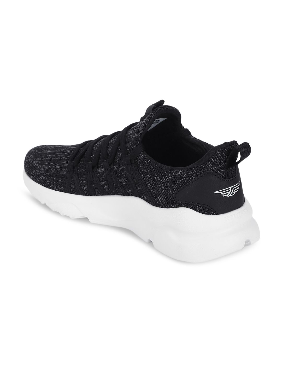 Red Tape Women Black Mesh Mid-Top Walking Shoes (Image - 1)