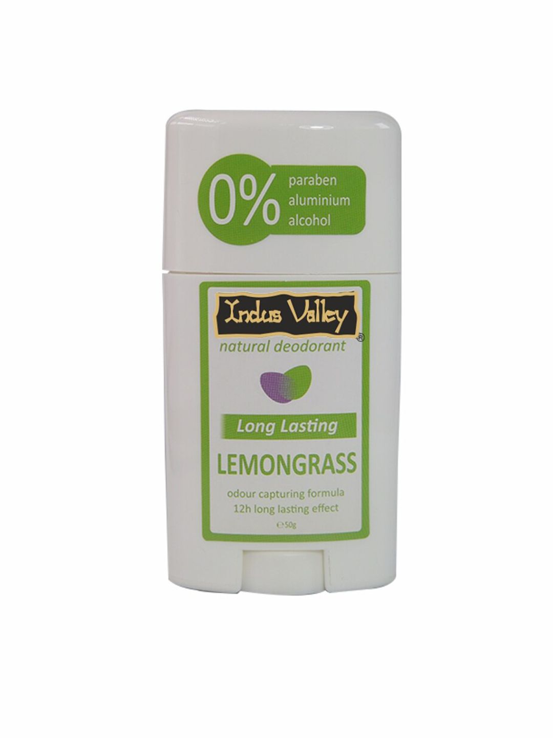 Indus Valley Unisex Natural Lemongrass Deodorant - 50 g (Image - 1)