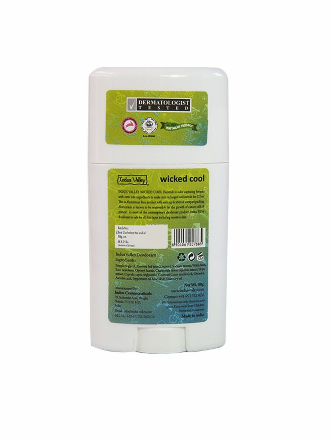 Indus Valley Unisex Wicked Cool Natural Deodorant - 50 g (Image - 1)