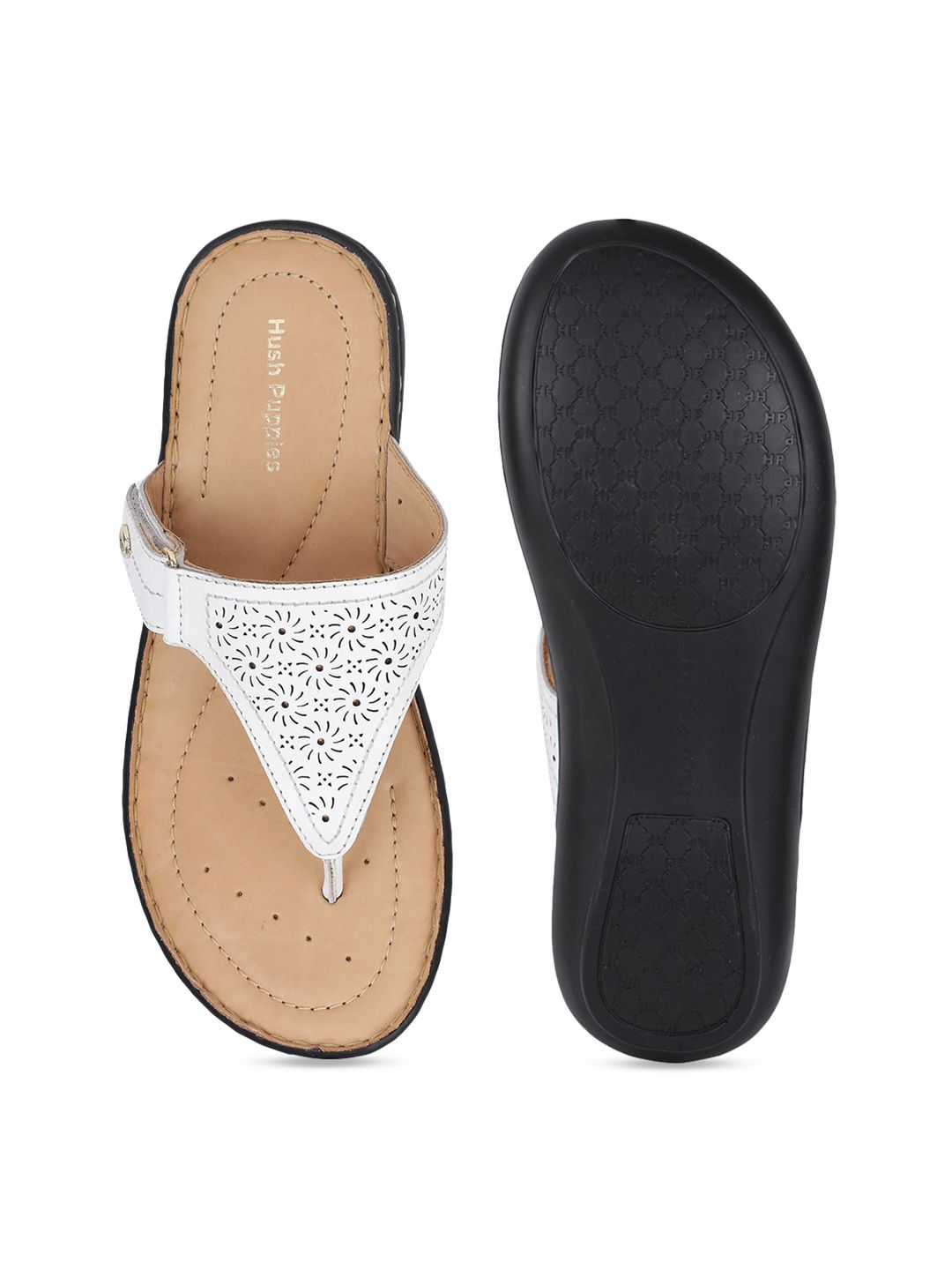 Hush Puppies Women White Sandals (Image - 3)