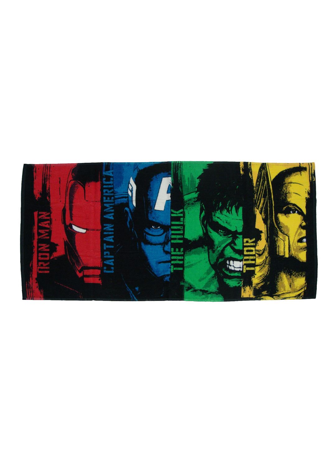 Marvel Kids Red & Blue Avengers Printed 350 GSM Pure Cotton Bath Towel (Image - 2)